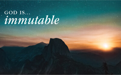 Attributes of God: God is Immutable